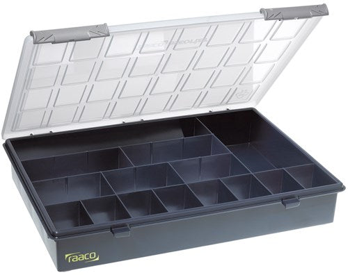 Raaco sortiment kasse assorter, 15 faste rum - 136174 - 136174