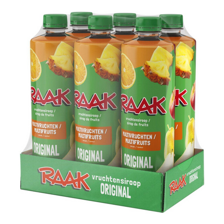 Raak frugtsirup multifruit (6x 750 ml)