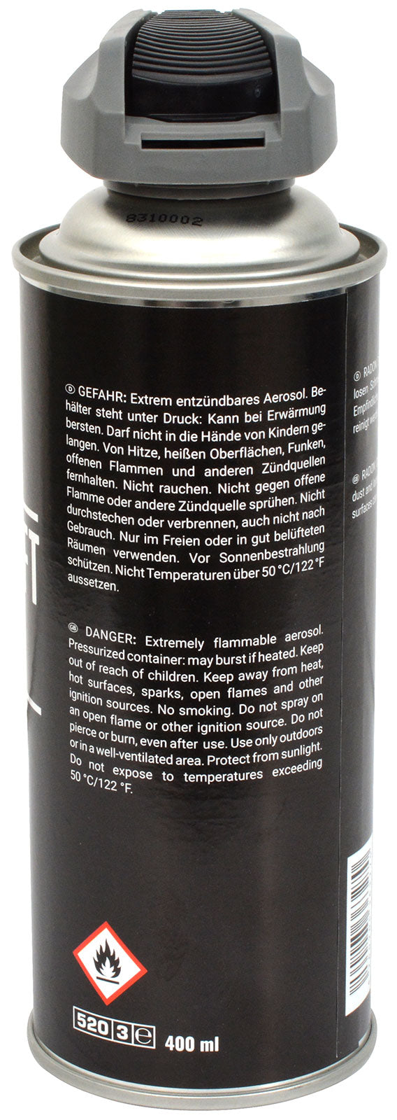 Radon trykluftspray 400ml