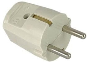 Enzo jordet stik bakelit hvid - 6140680