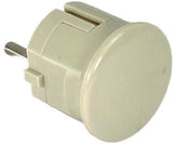 Enzo jordet stik vinklet bakelit mk hvid - 6140594