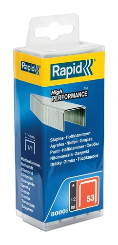 Rapid nr. 53 dundraadnieten 12 mm, 5.000 stuks - 40303086 - 40303086