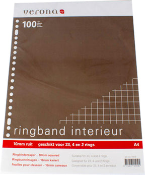 Ringbind interiør a4 23r tjekket 10mm 100