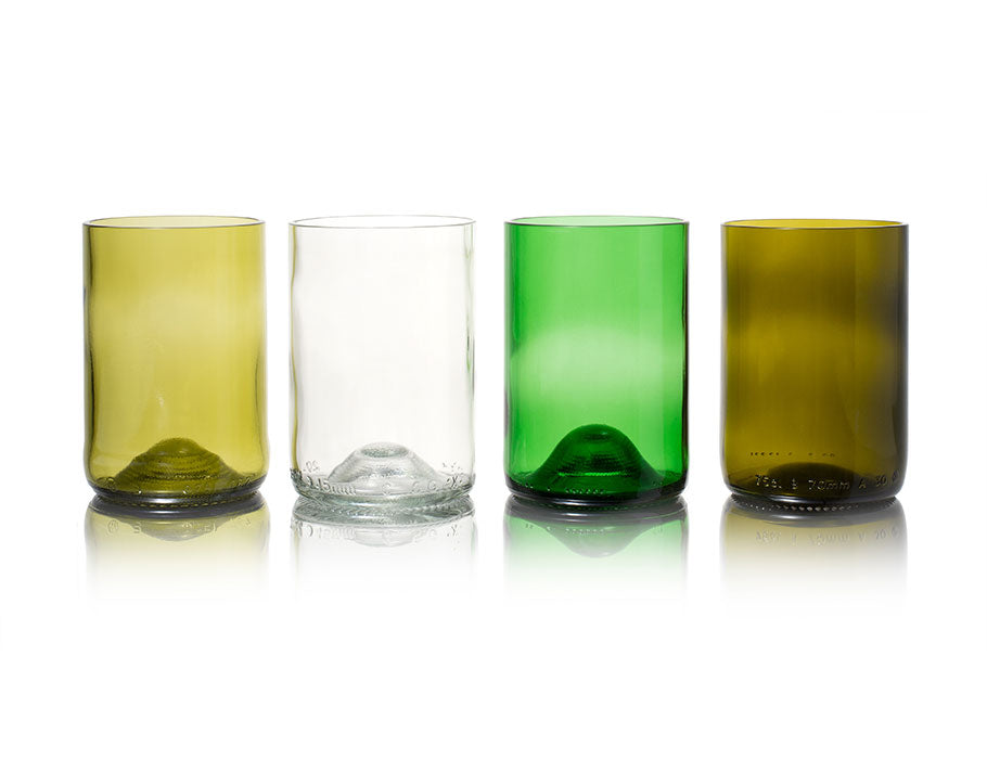 Rebottled Drink Glasses - 4 -Pack - Mix