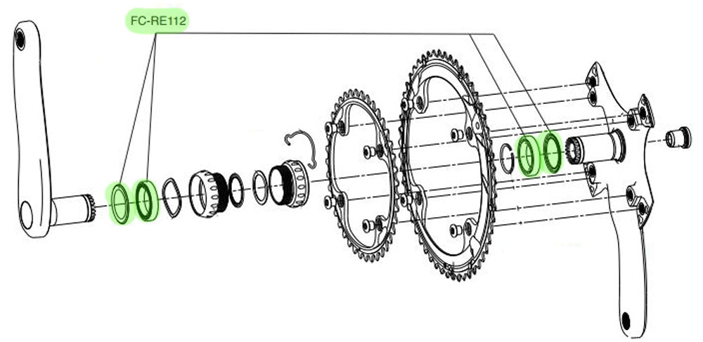 Campagnolo - krumtap lejesæt USB ultramomentsystem (2 stk.)