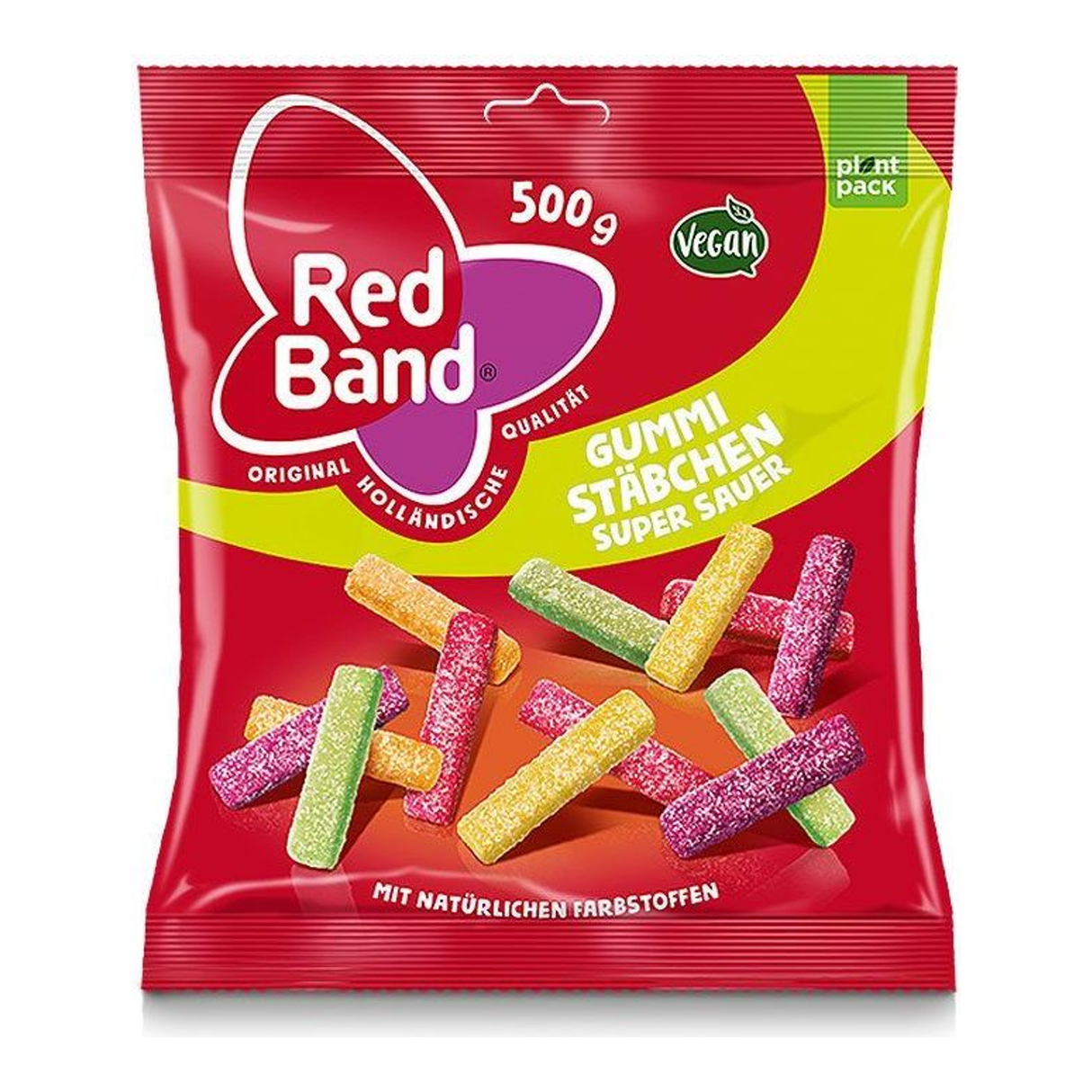 Røde gummistænger (12x 500gr)