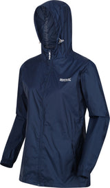 Regatta Pack-It III Rain Jacket Damer mørkeblå størrelse L