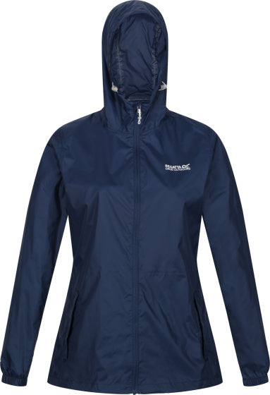 Regatta Pack-It III Rain Jacket Damer mørkeblå størrelse S