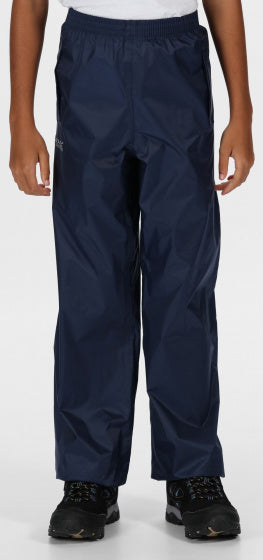 Regatta Rain Pants Pack It junior mørkeblå størrelse 9-10 år