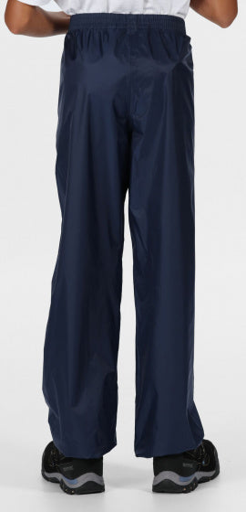 Regatta Rain Pants Pack It junior mørkeblå størrelse 9-10 år