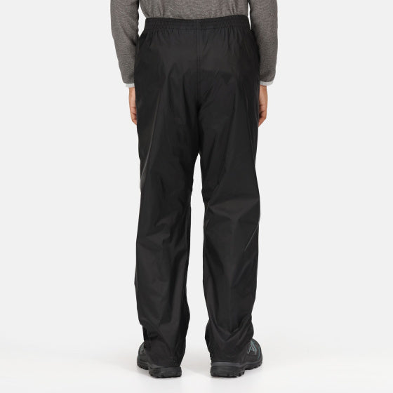 Regatta Rain Pants Pack It Junior Black Størrelse 11-12 år