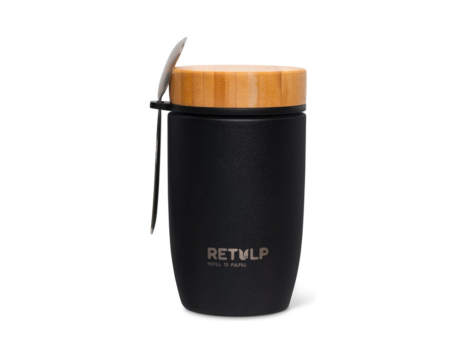 Retulp Lunch Cup - Big Mug - Premium Black - 500 ml
