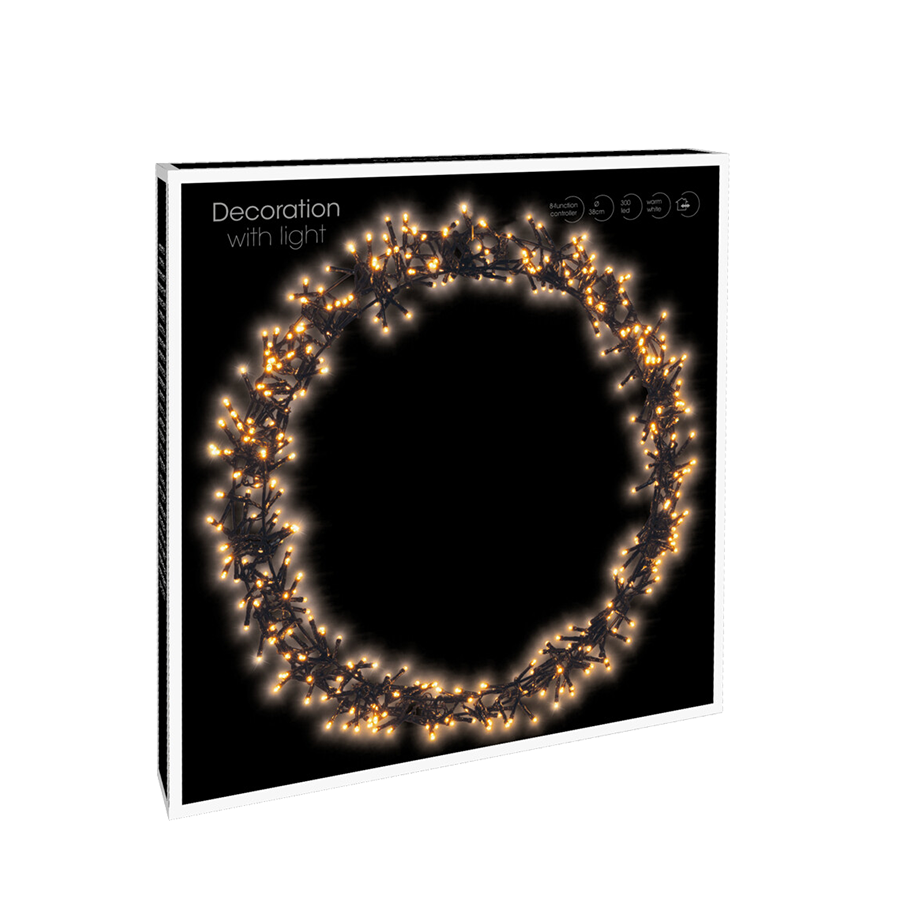 Ring led zwart 400 leds ø48cm