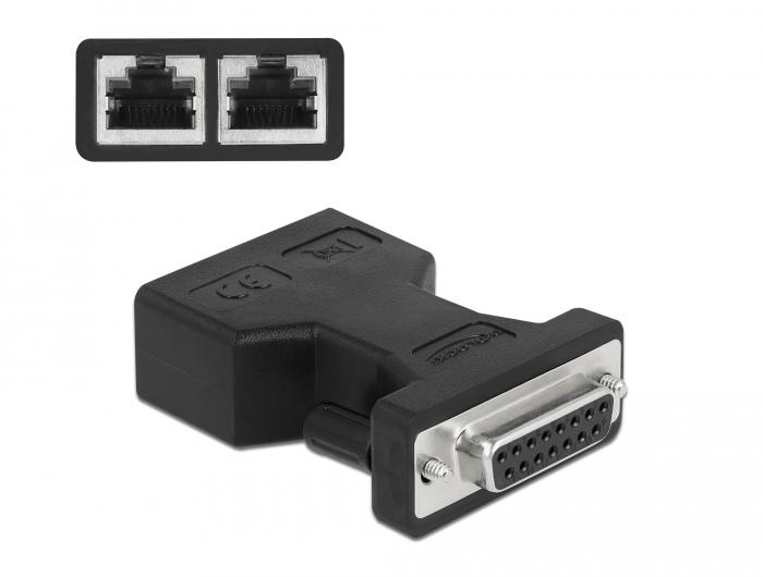 Rj45 til d-sub adapter
