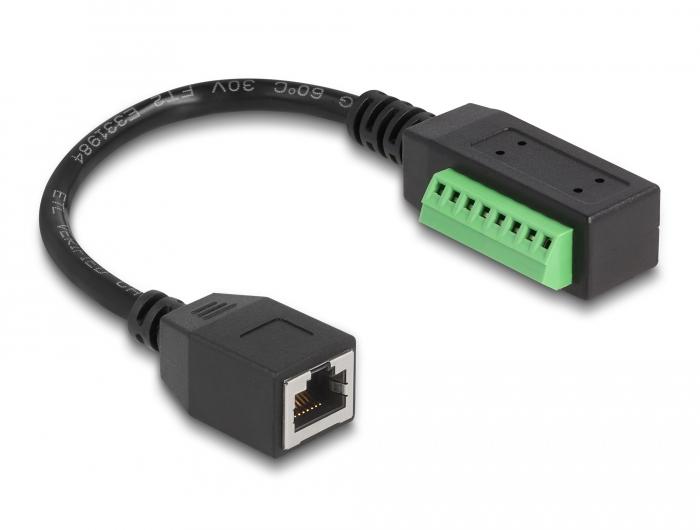 Adapter rj45 til klemrække