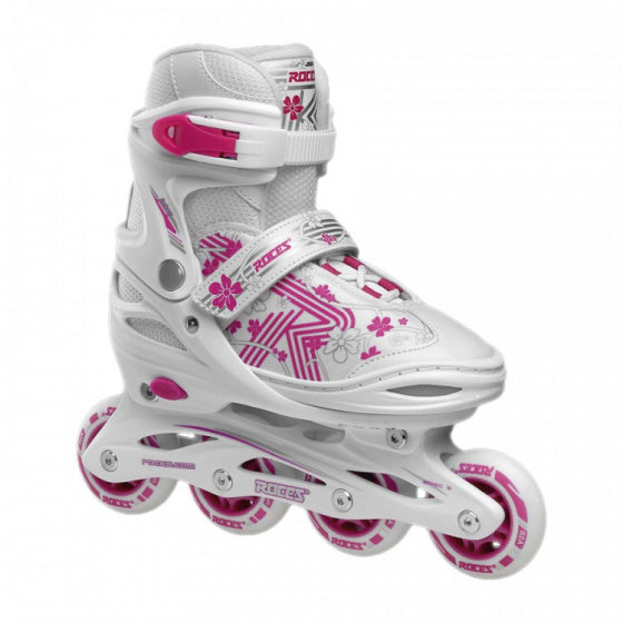 Roces inline skøjter jokey 3.0 softboat 82A White Pink MT 30-33