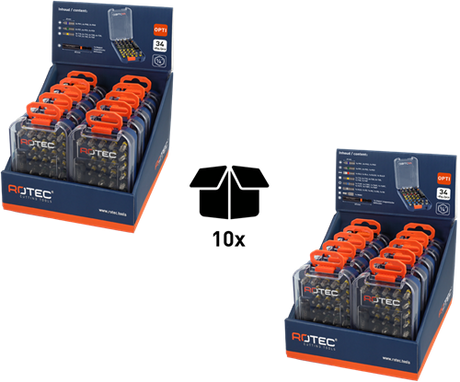Rotec bitset | 34-delig | opti-line | ph-pz-t-sl-h-tt-sqd + bithouder - 827.9205