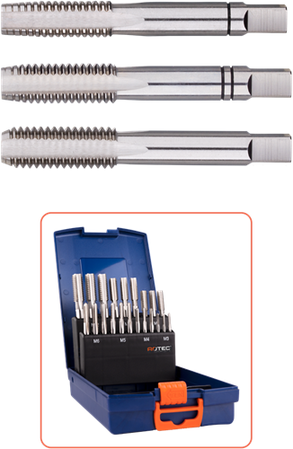 Rotec handtappenset '300' | 21-dlg. | m3-m12 abs - 900.2000