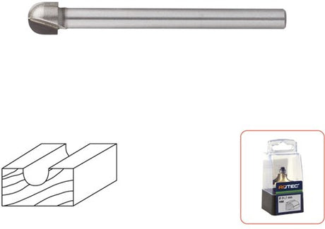 Rotec hm houtrotfrees, silver-line, d2=6 ø9,5 - 2700111 - 270.0111