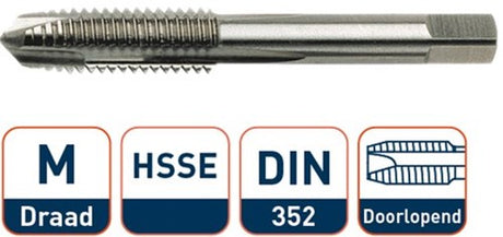 Rotec hsse machinetap din 352 m10 x 1,5 - 3281000 - 328.1000