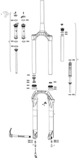 Rockshox affjedringsgaffel judy guld rl susp.gaffel rs judy guld rl 100mm sort