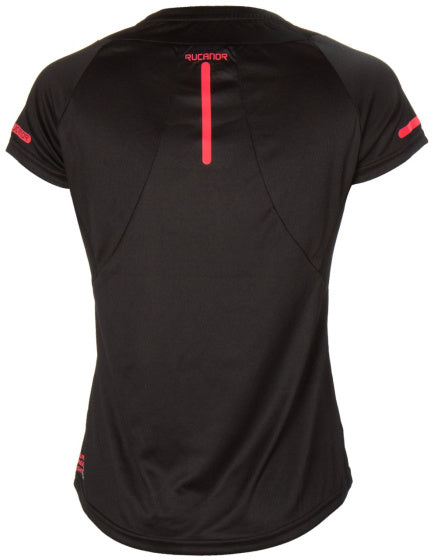 Rucanor Dana Sports Shirt Ladies Black Størrelse S