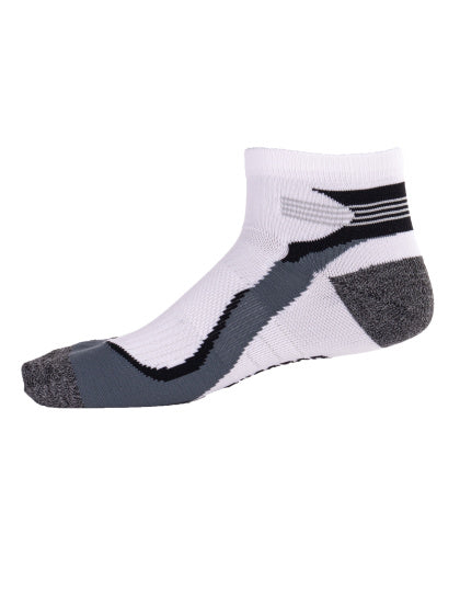 Rucanor Running Socks Short 2-Pack White Gray Størrelse 35-38