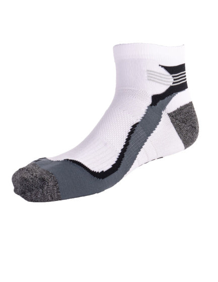 Rucanor Running Socks Short 2-Pack White Gray Størrelse 43-46