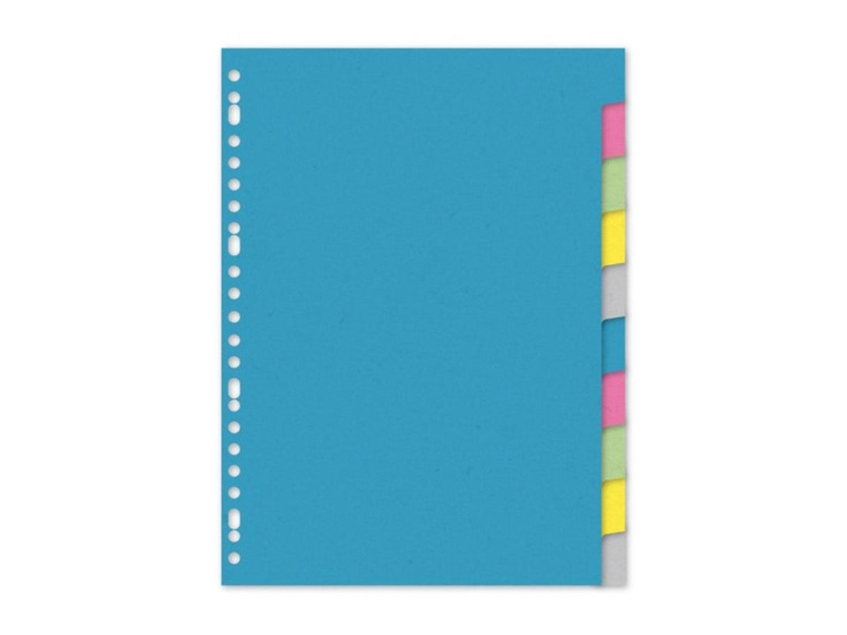 Kangaro tab a4 blank karton 220gr assorteret 23 huller 10 stk