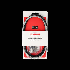 Simson bremsekabelsæt komplet rustfrit stål Shimano rullebremse sort