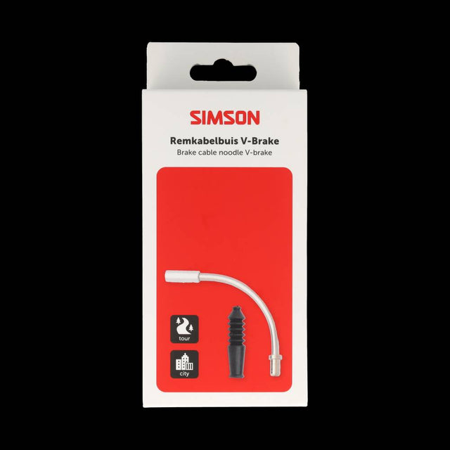 Simson bremsekabelrør V-bremse inkl. gummi