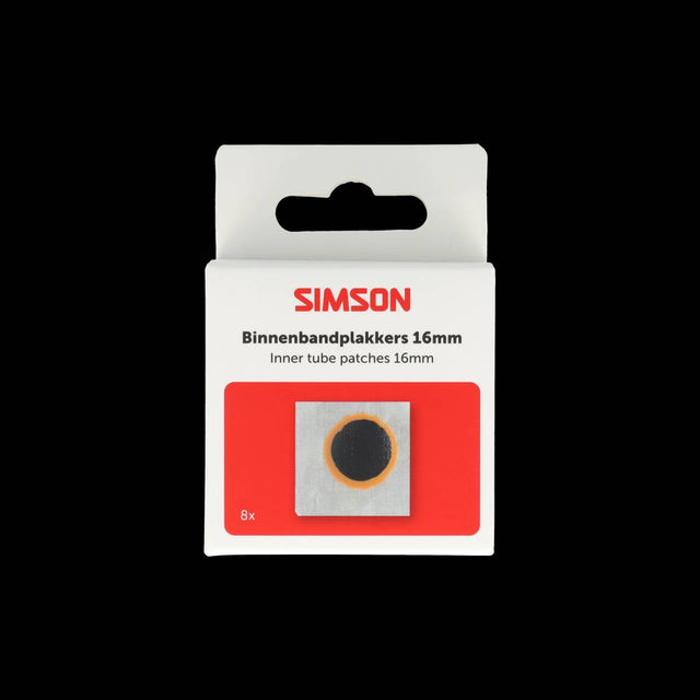Simson inderrør patches 16mm 8stk