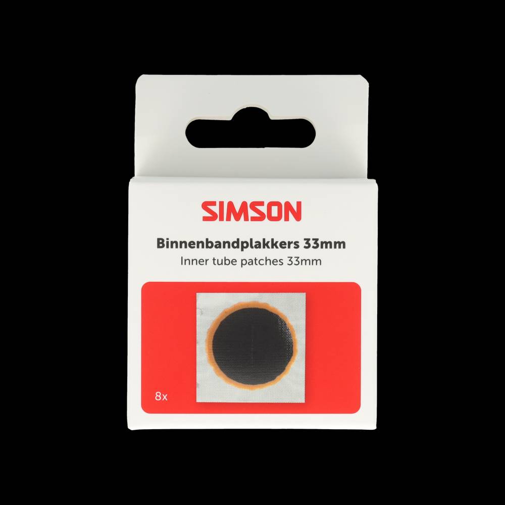 Simson inderrør patches 33mm 8stk