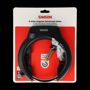 Simson rammelås bred 80 mm kunst**