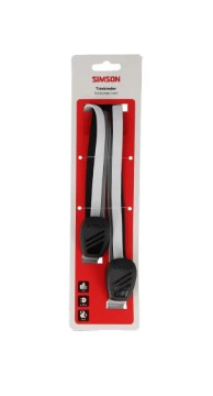Simson trio ringbind 60cm - sort hvid grå