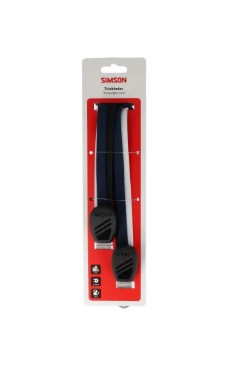 Simson trio ringbind 71cm - sort blå hvid
