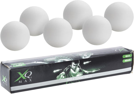 Xq max bordtennisbolde 40mm 6 stk hvide
