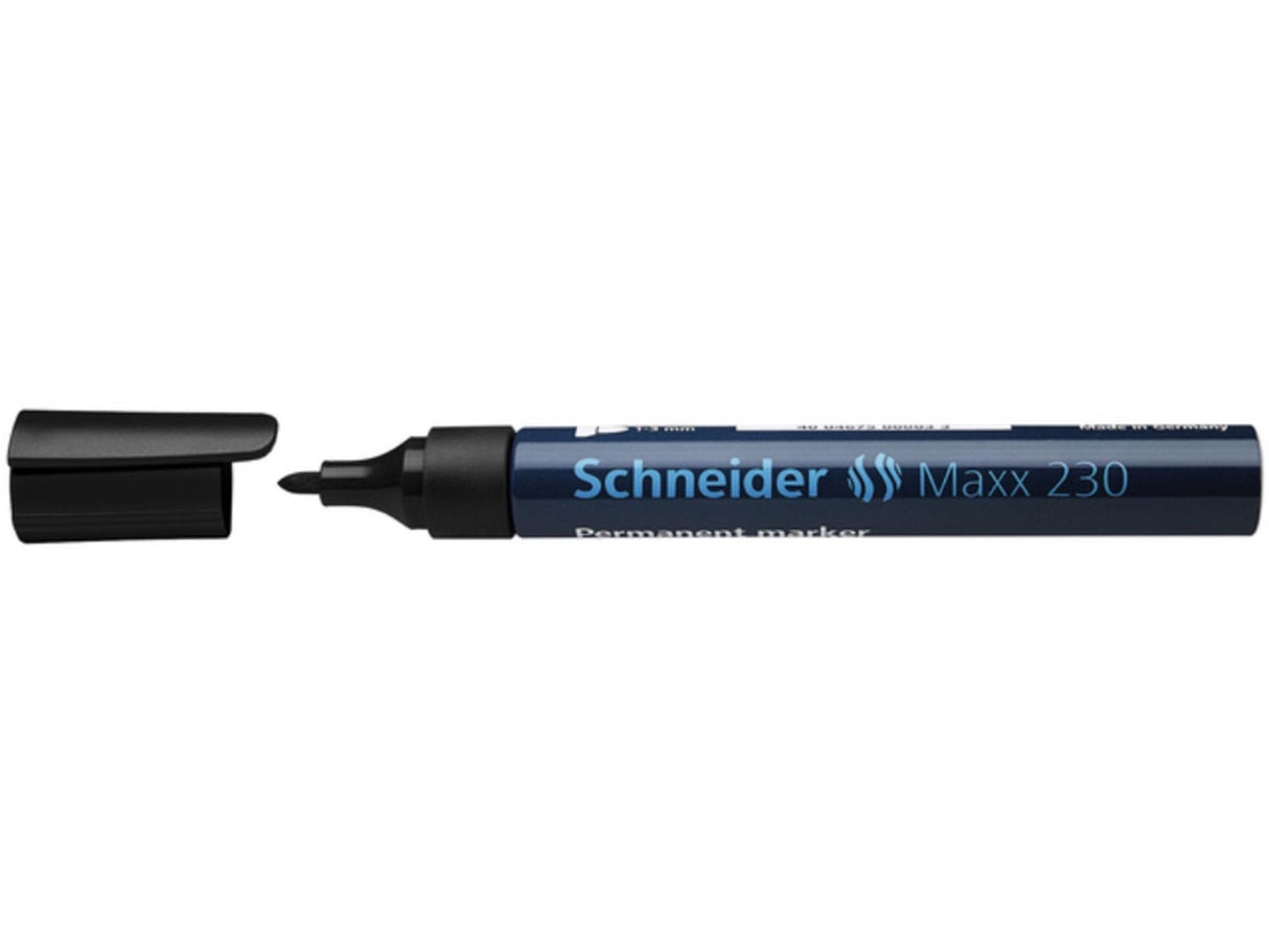 Schneider tusch permanent 230 rund sort 10 stk