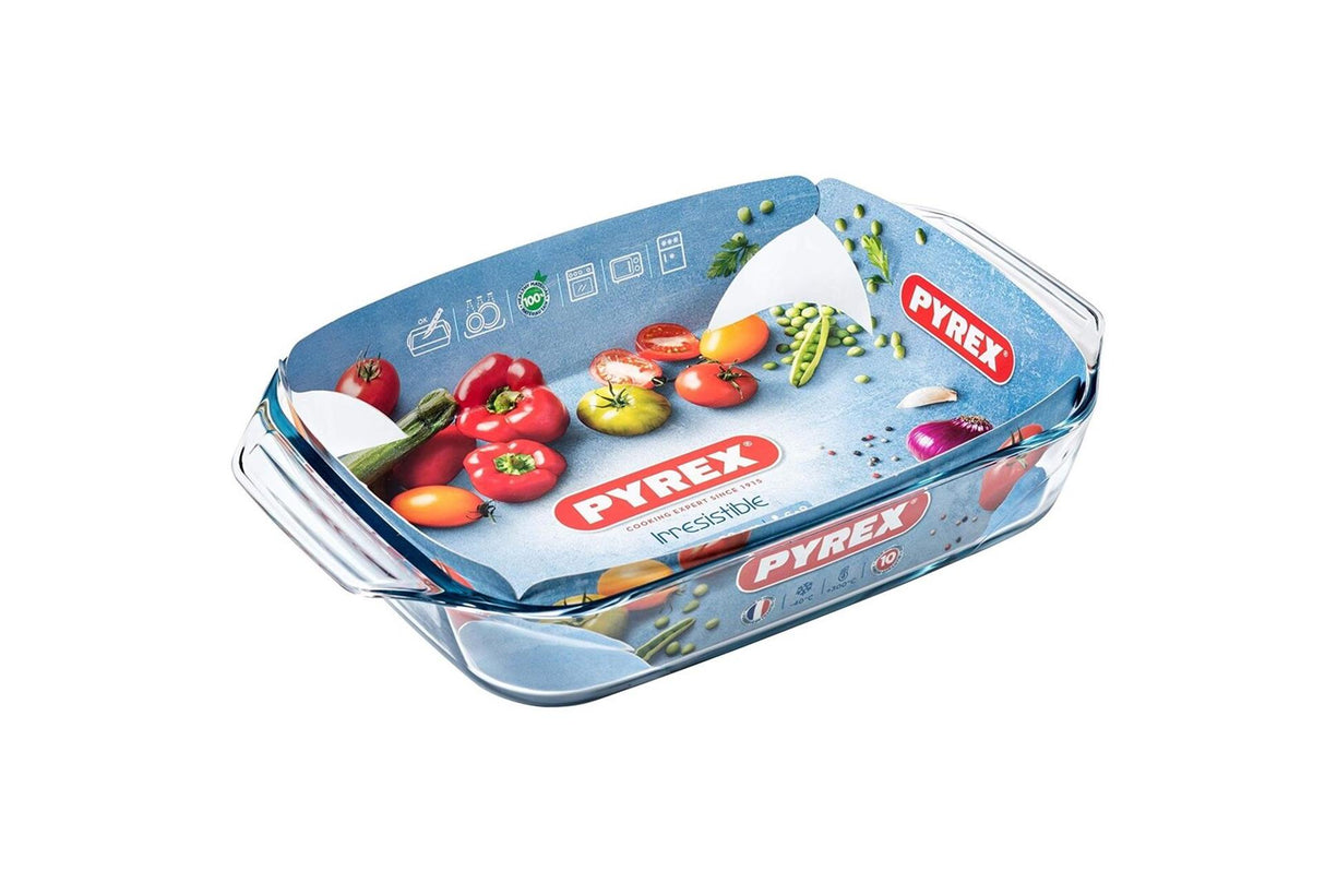 Pyrex uimodståelig bradepande med håndtag 28x17cm 1,4 l