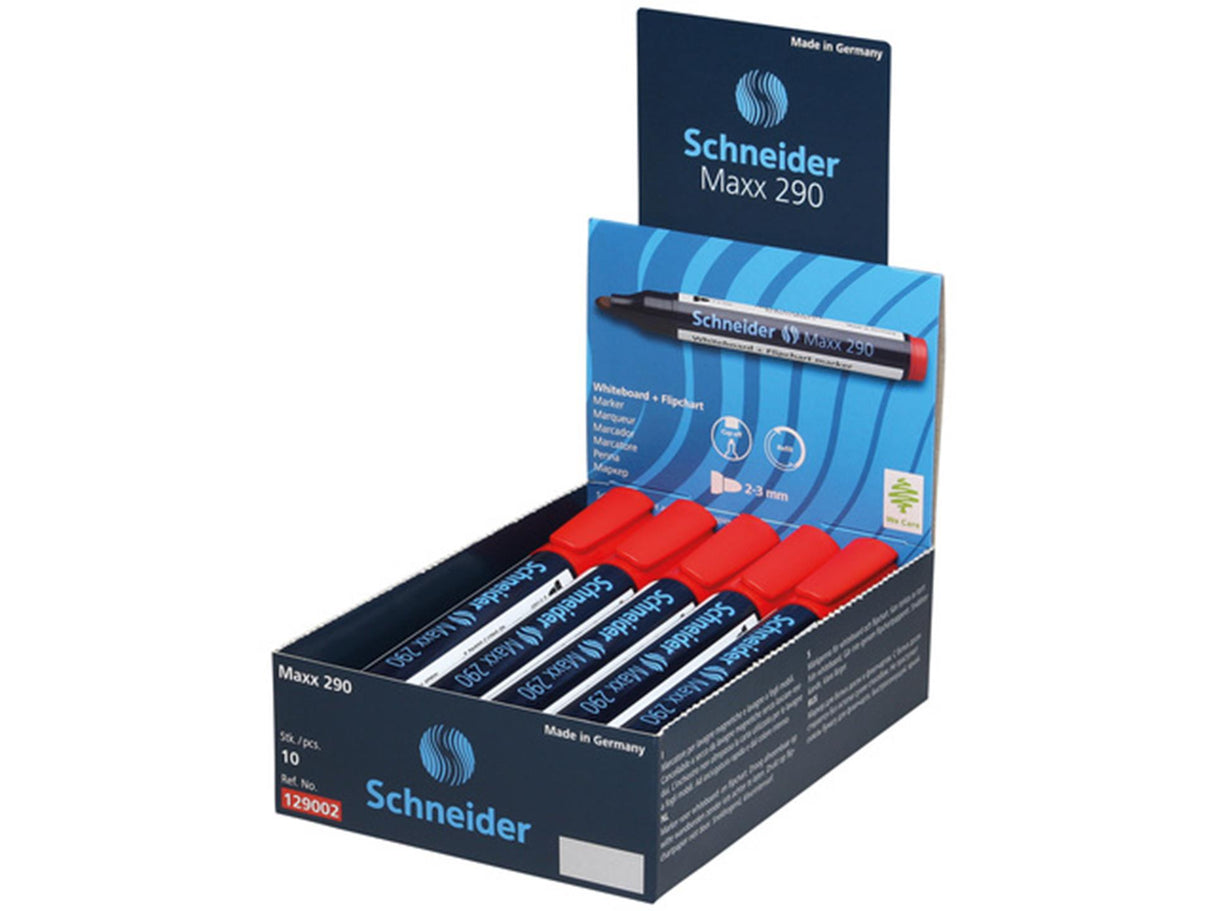 Schneider mærkatavle 290 rød 10 stk
