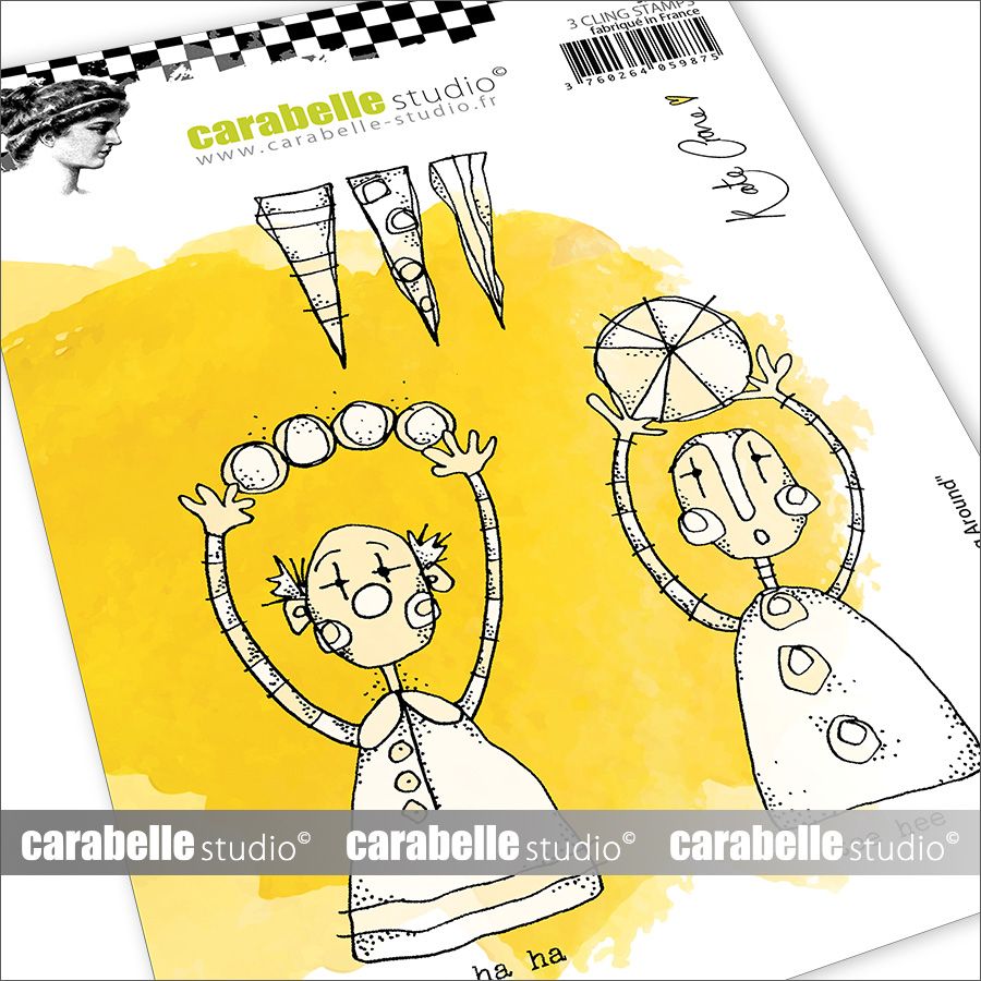 Carabelle studio • klovne stempel a6 klovner rundt af kate crane