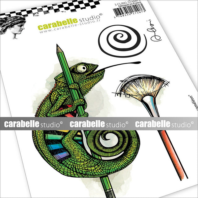 Carabelle studio • klæbestempel a6 l'art du caméléon
