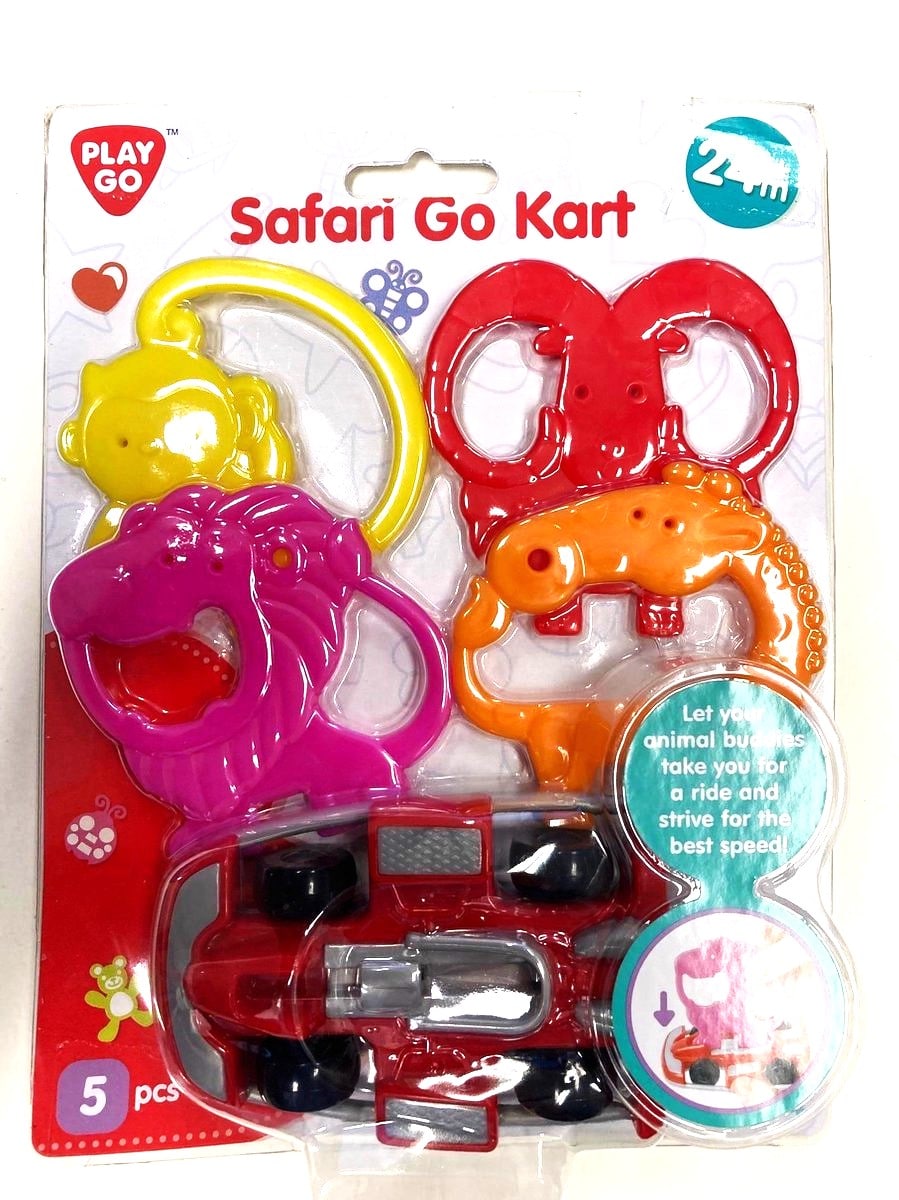 Playgo safari go kart, sæt et andet dyr på den hver gang