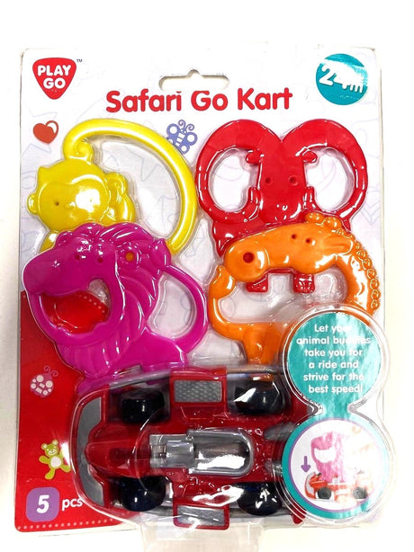 Playgo safari go kart, sæt et andet dyr på den hver gang