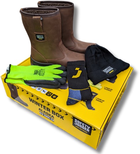 Safety jogger alaska laars s3 winter box | bruin | maat 42 - 00.118.068.42