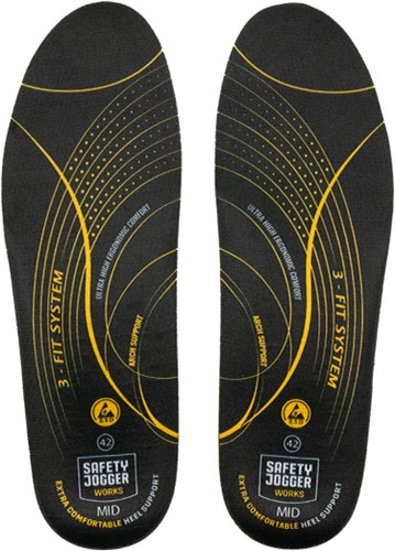 Safety jogger sj3fitm inlegzool | zwart geel | maat 44 - 5400950011098