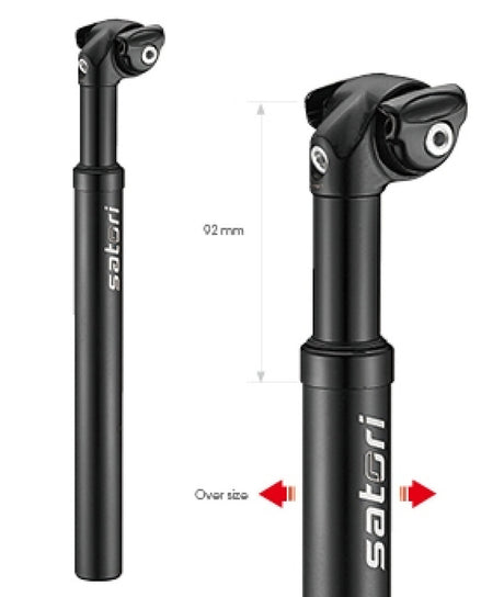 Seat Post Satori Elegance Lt Ø27.2mm 350mm - Matt Black