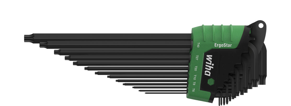 Wiha L-nøglesæt | i ergostar holder | torx® | magicspring® | 14 dele | kemisk sværtet - 36503 - 36503