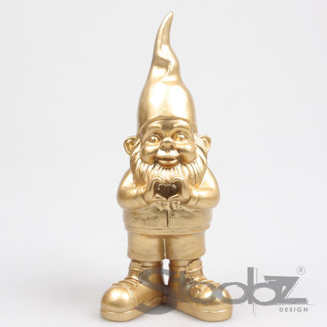 Stoobz design stoobz gnome hjerte guld 29,5cm