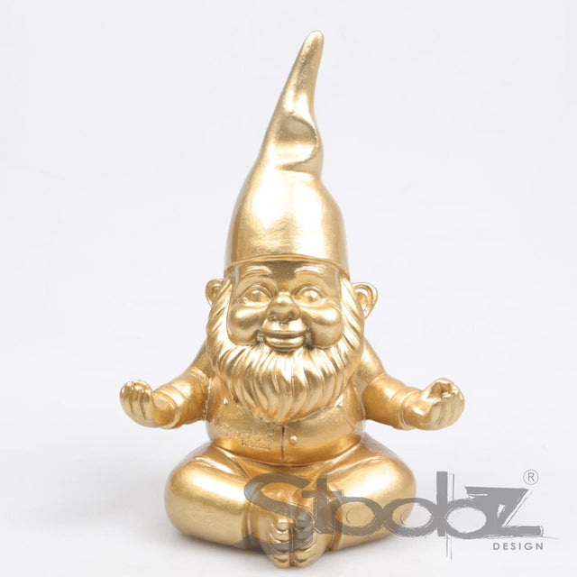 Stoobz design stoobz gnome yoga guld 11x14x20cm